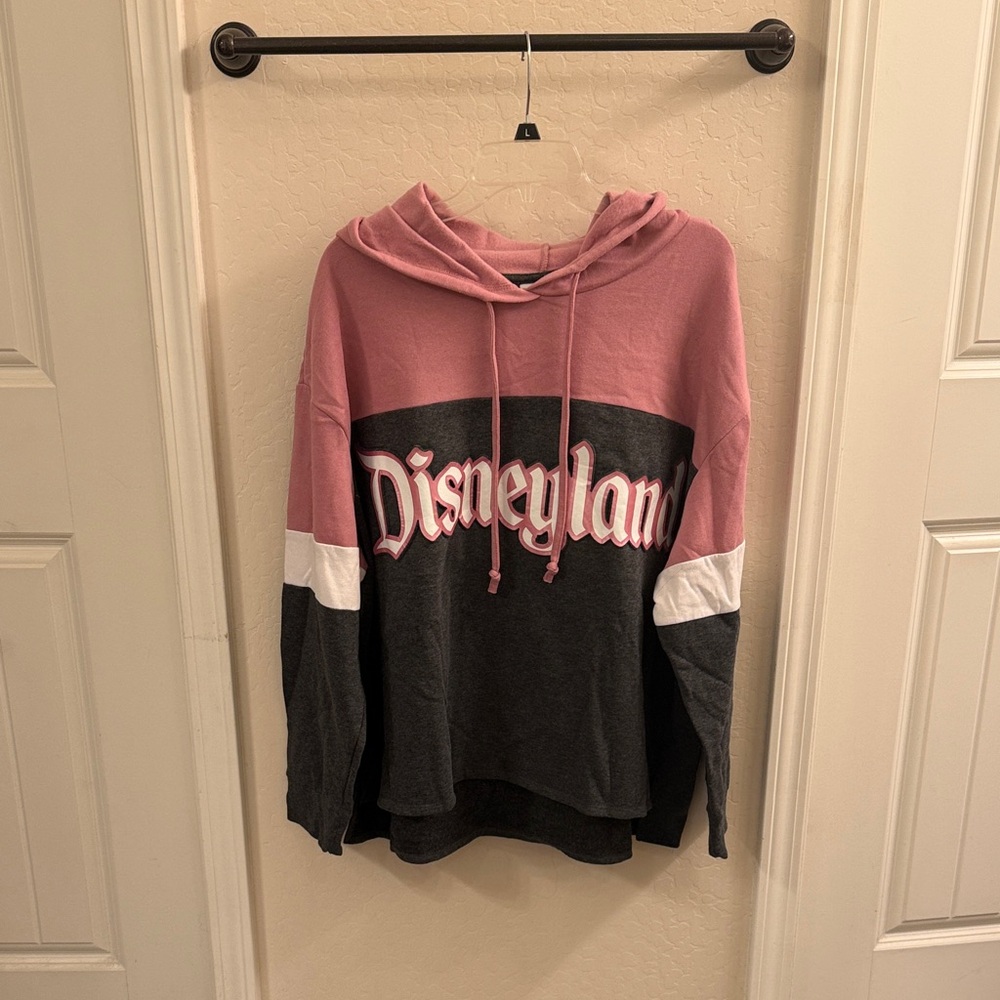 Disney Pink and Black Hoodie with White Accents